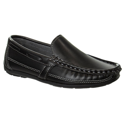 Josmo Boys' Slip-On Boat Shoes Classic Casual Driving Loafers (Little Kid / Big Kid)