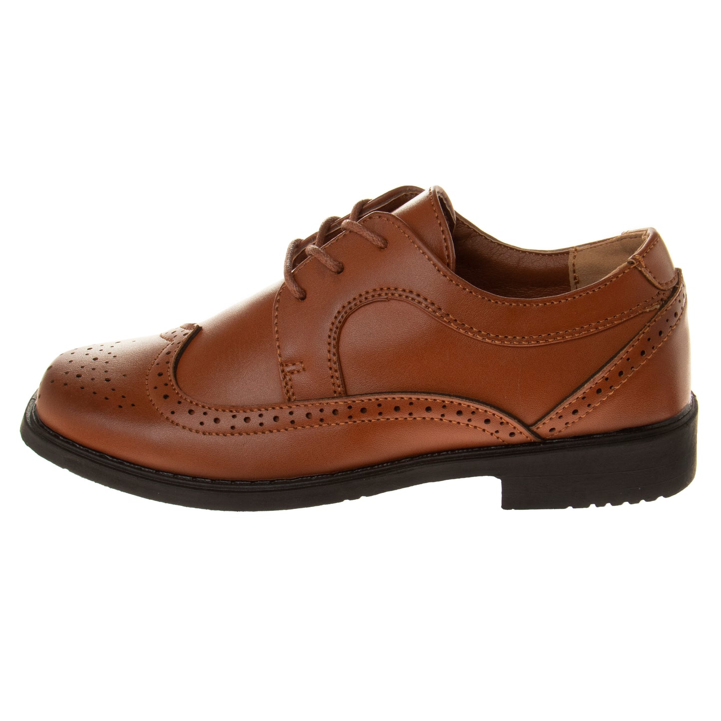 Josmo Boys' Wingtip Oxford Dress Shoes Classic Lace-Up Formal Shoes for Weddings, School & Special Occasions (Little Kid / Big Kid)