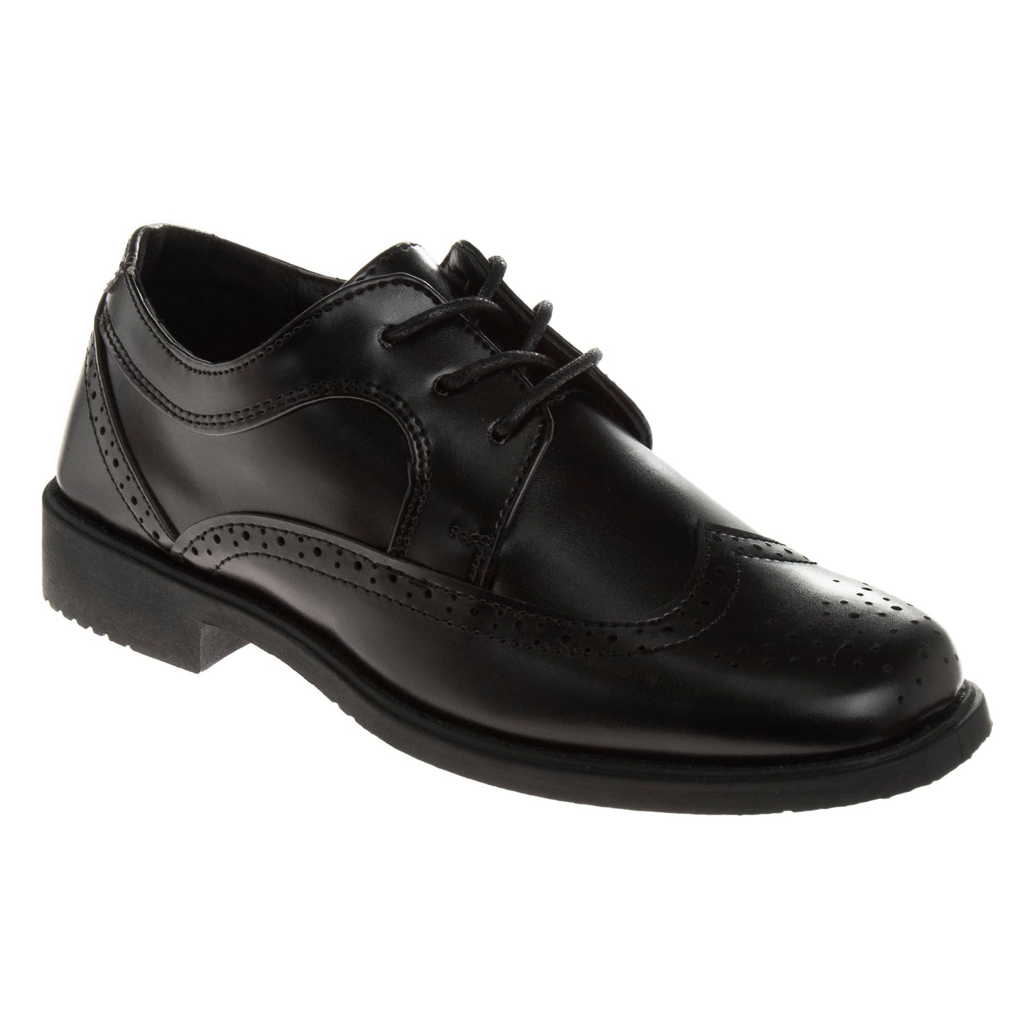 Josmo Boys' Wingtip Oxford Dress Shoes Classic Lace-Up Formal Shoes for Weddings, School & Special Occasions (Little Kid / Big Kid)