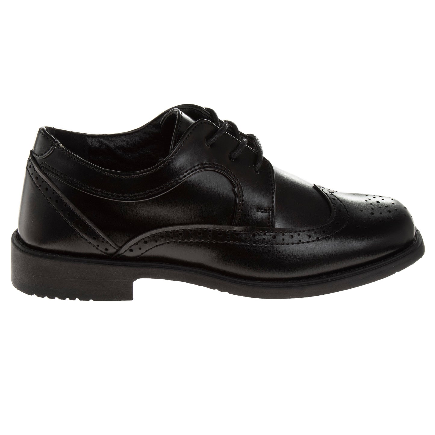 Josmo Boys' Wingtip Oxford Dress Shoes Classic Lace-Up Formal Shoes for Weddings, School & Special Occasions (Little Kid / Big Kid)