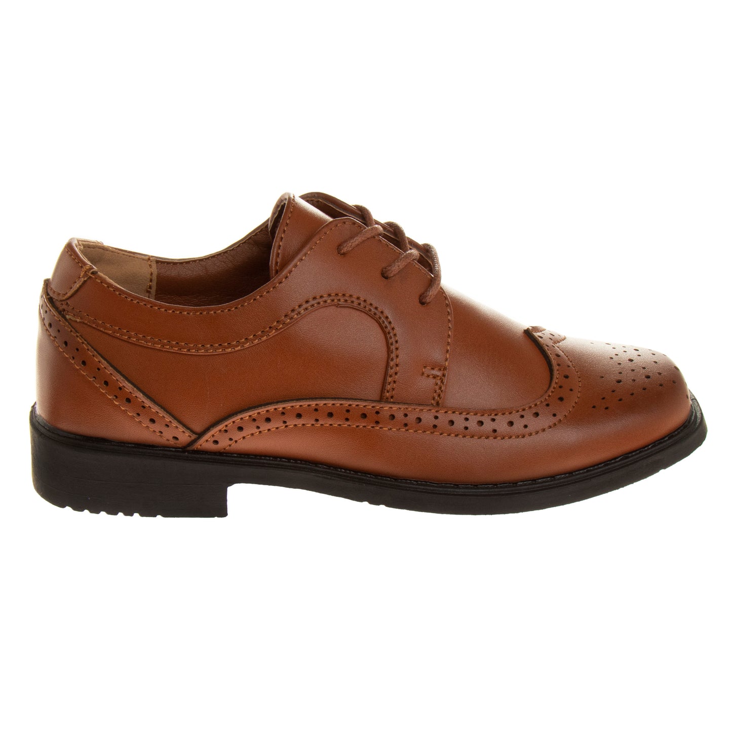 Josmo Boys' Wingtip Oxford Dress Shoes Classic Lace-Up Formal Shoes for Weddings, School & Special Occasions (Little Kid / Big Kid)