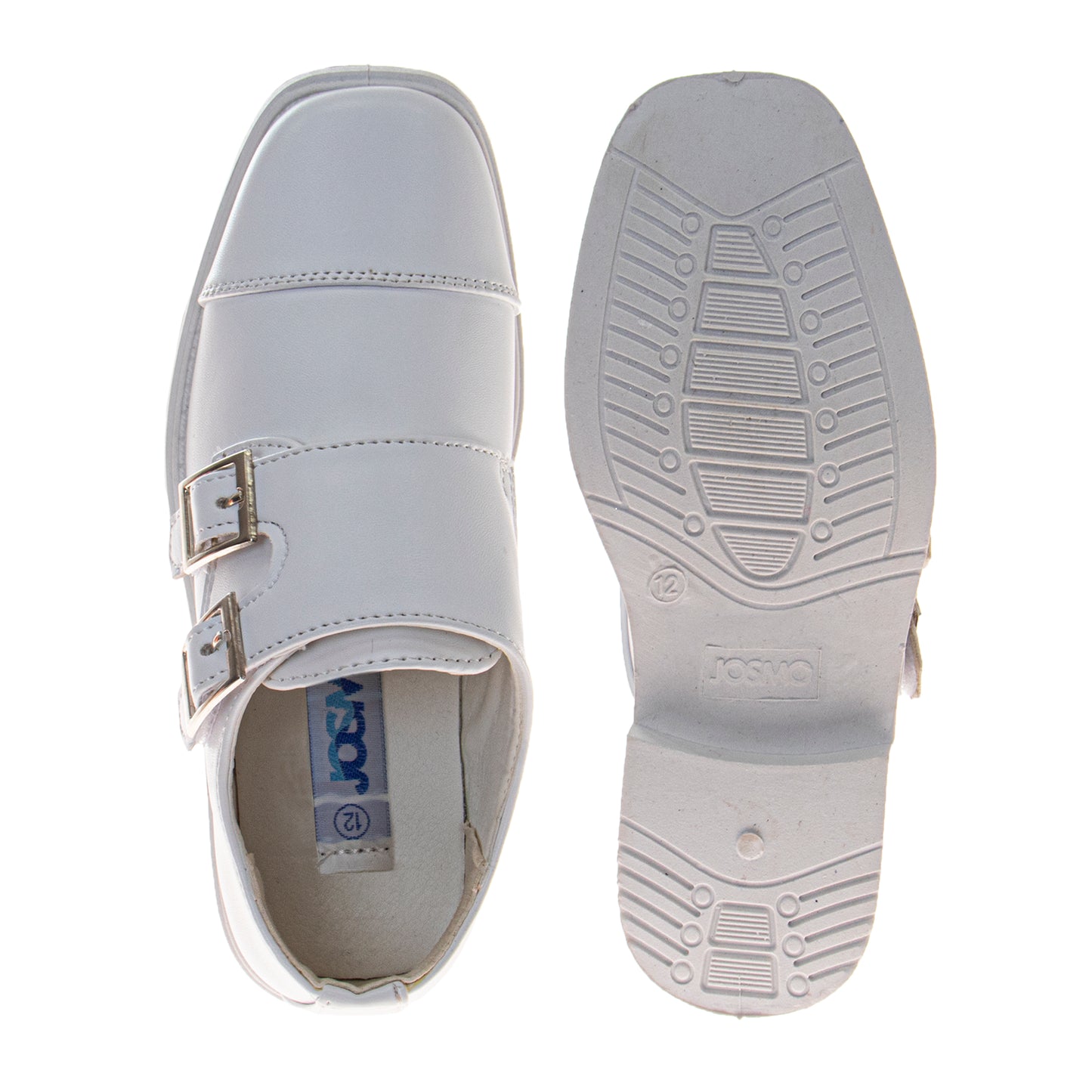 Josmo Boy’s Dress Shoes / Hook and Loop Double Monk Strap Cap Toe Oxford Loafers (Little Kid/Big Kid)