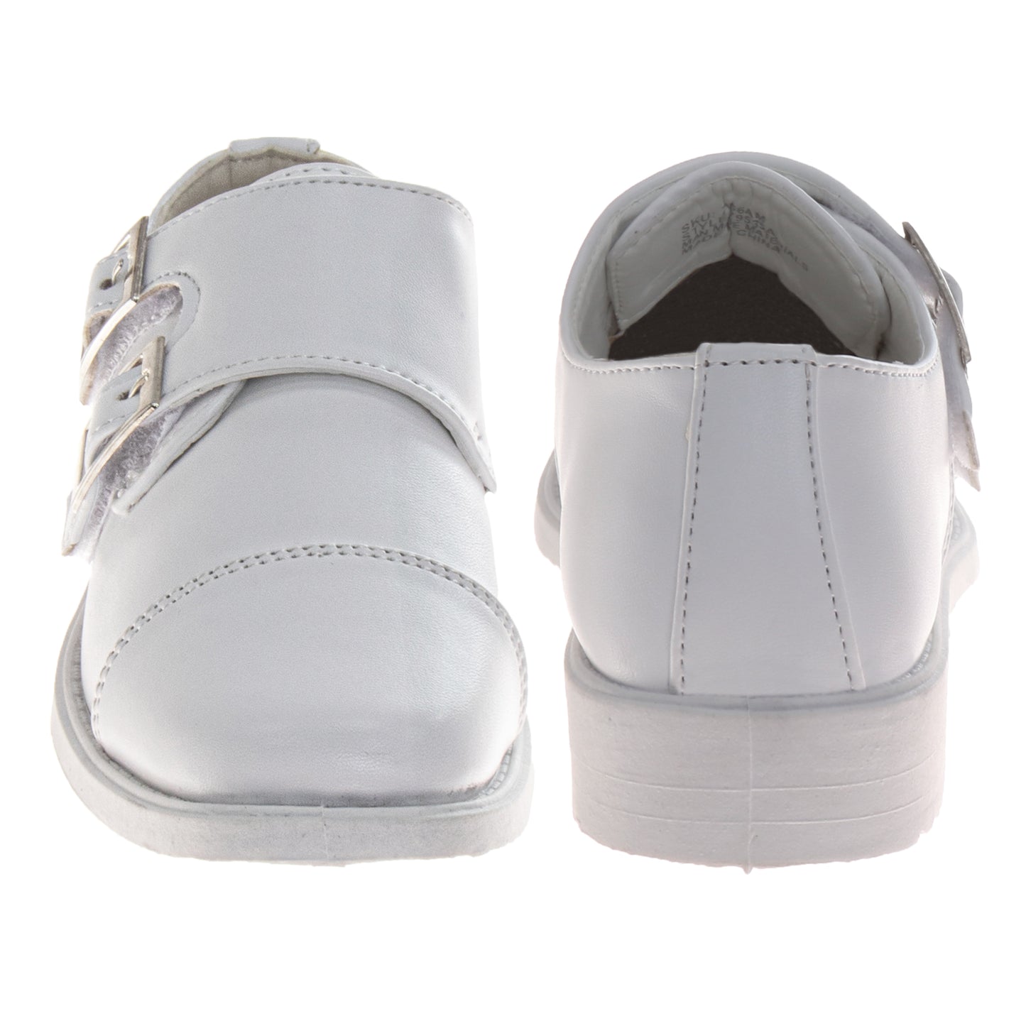 Josmo Boy’s Dress Shoes / Hook and Loop Double Monk Strap Cap Toe Oxford Loafers (Little Kid/Big Kid)