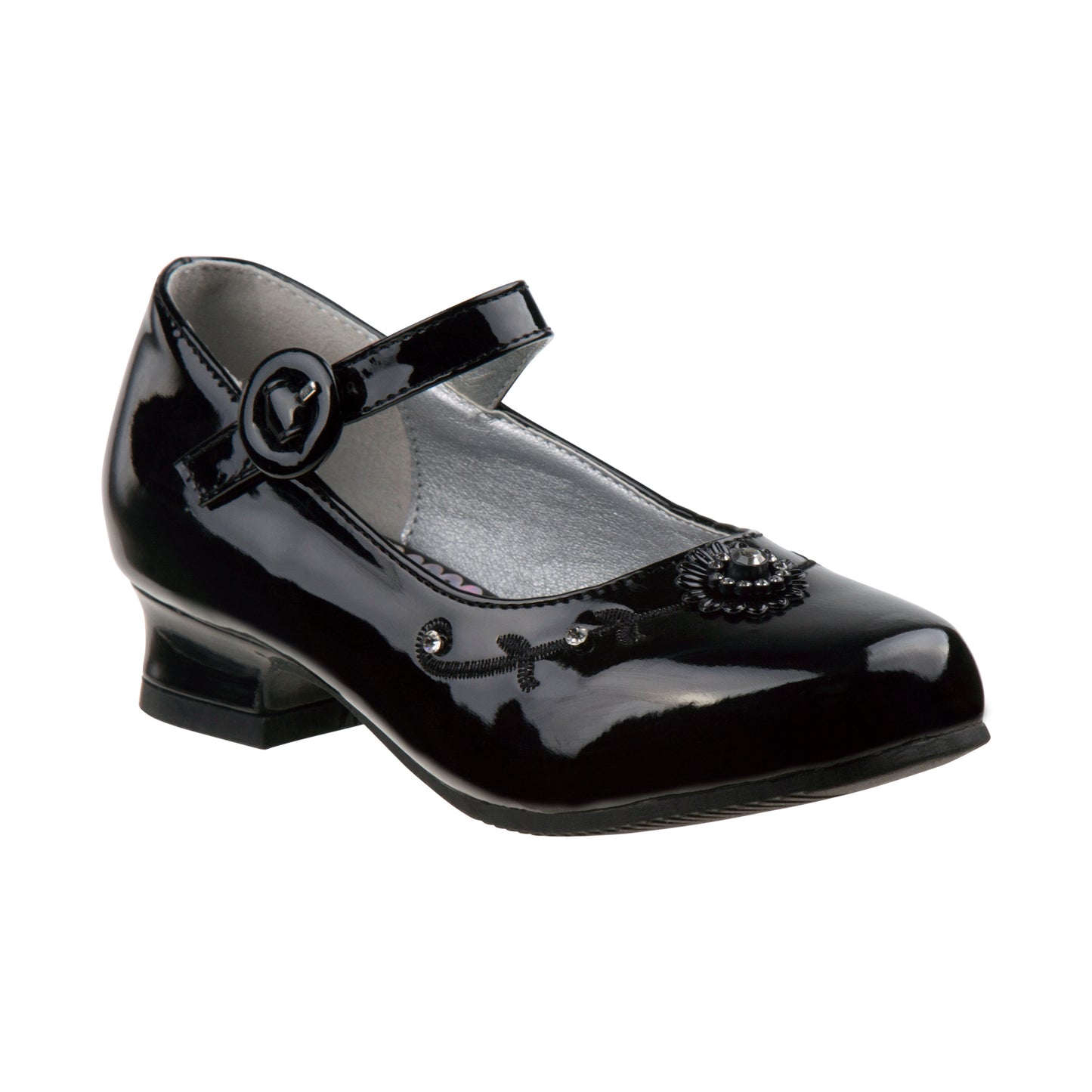 Josmo Girls' Mary Jane Dress Shoes with Low Heel â€“ Flower Girl Wedding Party Shoes (Little Kid/Big Kid)