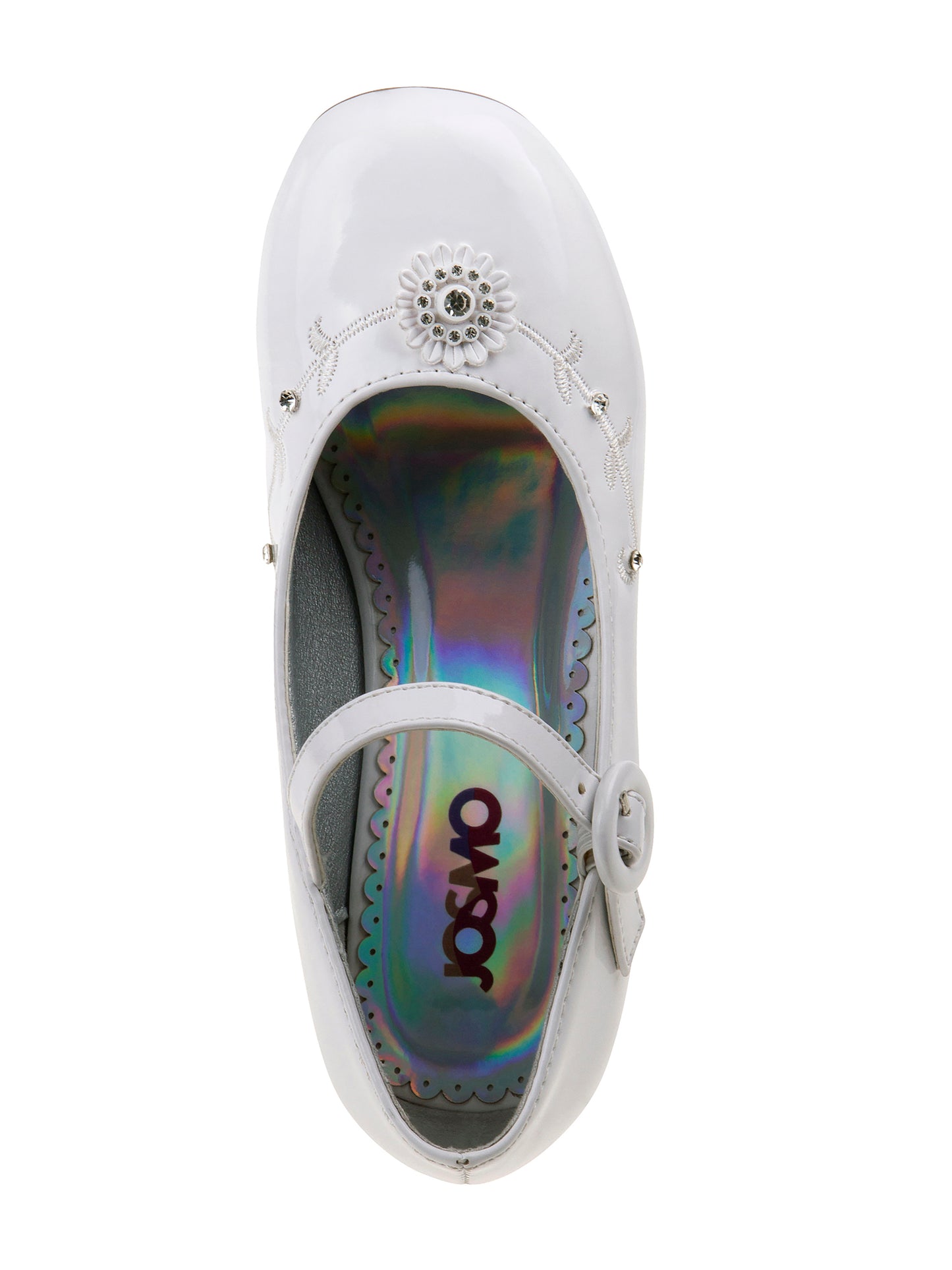 Josmo Girls' Mary Jane Dress Shoes with Low Heel â€“ Flower Girl Wedding Party Shoes (Little Kid/Big Kid)