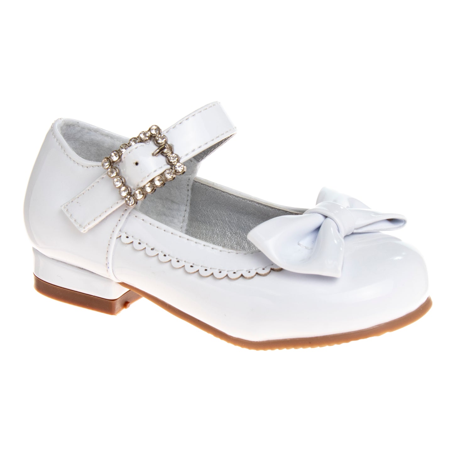 Josmo Girls' Mary Jane Dress Shoes, Hook and Loop Strap Wedding, Flower Girl, Party Shoes (Toddler/Little Kid)