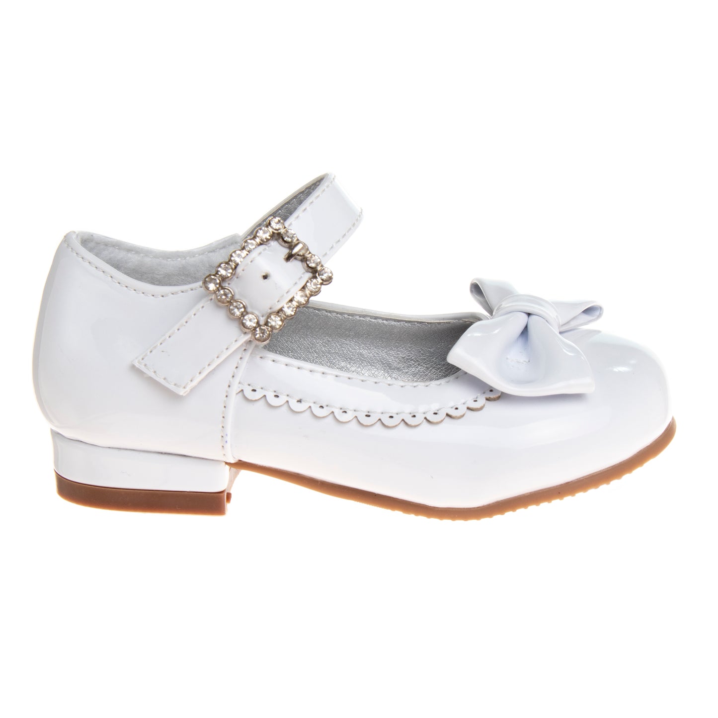 Josmo Girls' Mary Jane Dress Shoes, Hook and Loop Strap Wedding, Flower Girl, Party Shoes (Toddler/Little Kid)