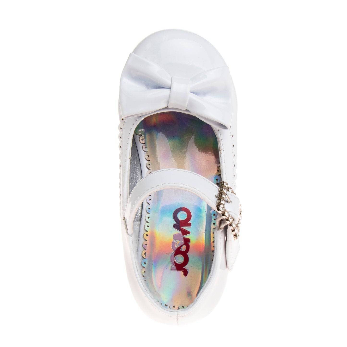 Josmo Girls' Mary Jane Dress Shoes, Hook and Loop Strap Wedding, Flower Girl, Party Shoes (Toddler/Little Kid)