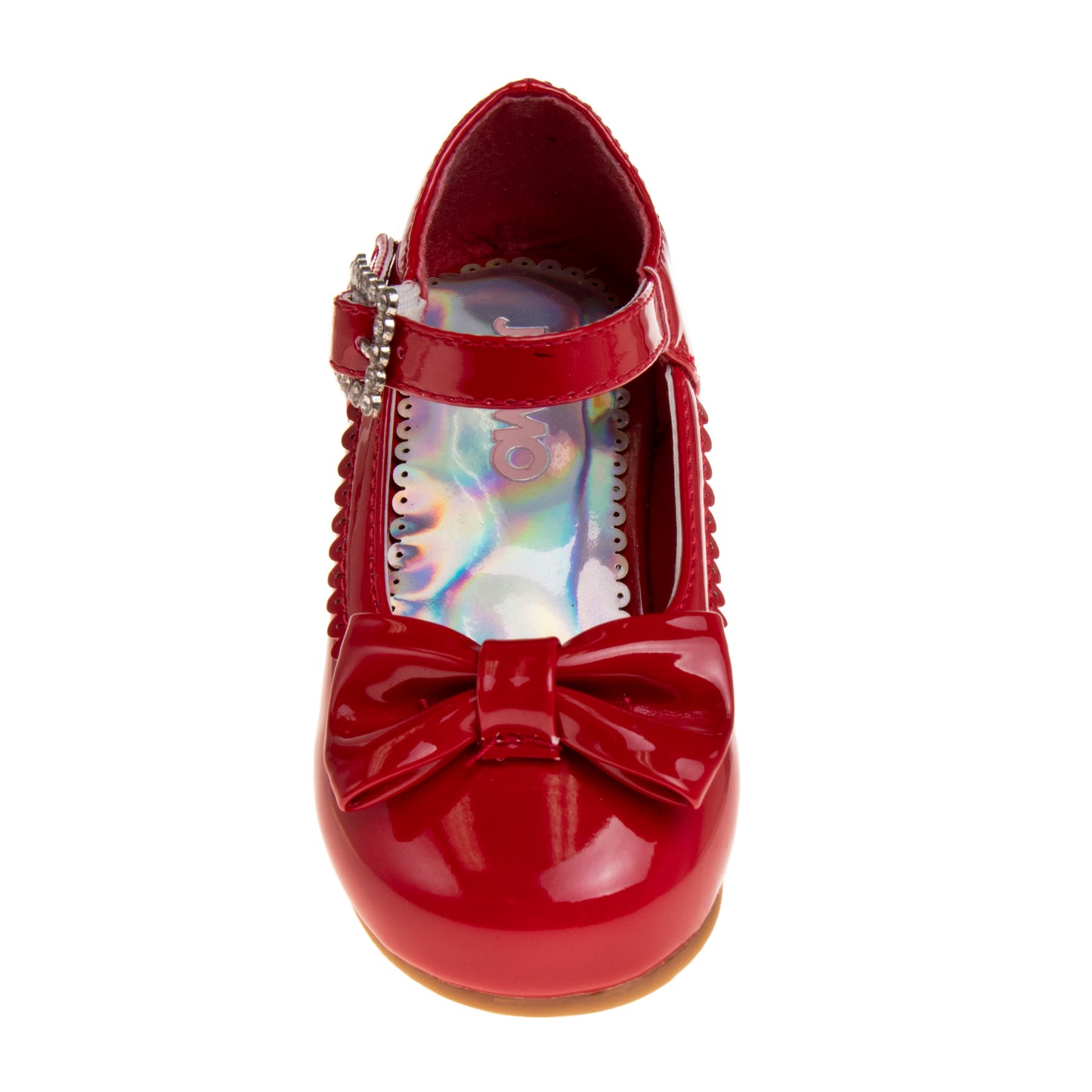 Josmo Girls' Mary Jane Dress Shoes, Hook and Loop Strap Wedding, Flower Girl, Party Shoes (Toddler/Little Kid)
