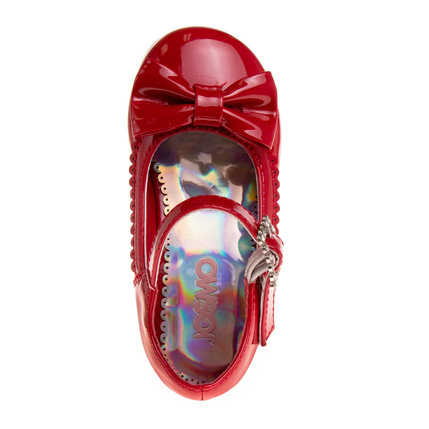 Josmo Girls' Mary Jane Dress Shoes, Hook and Loop Strap Wedding, Flower Girl, Party Shoes (Toddler/Little Kid)