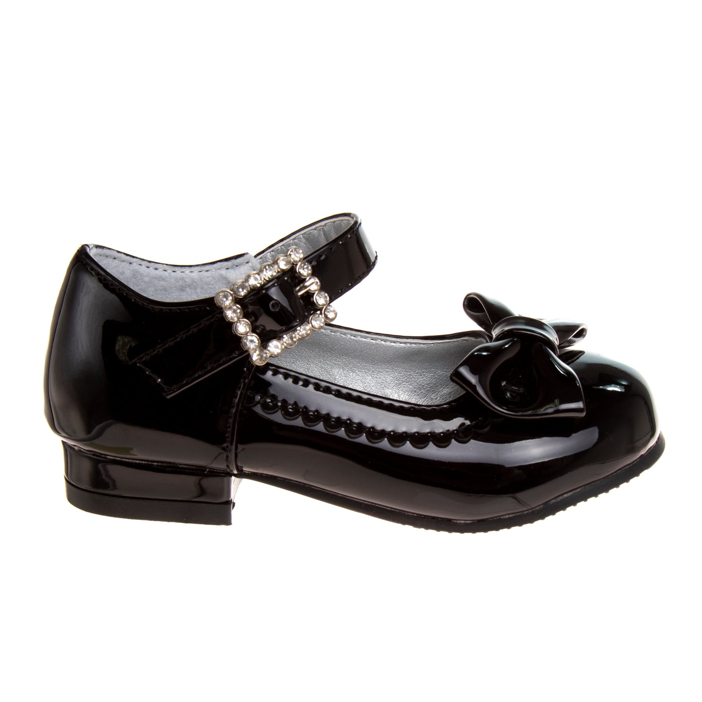Josmo Girls' Mary Jane Dress Shoes, Hook and Loop Strap Wedding, Flower Girl, Party Shoes (Toddler/Little Kid)