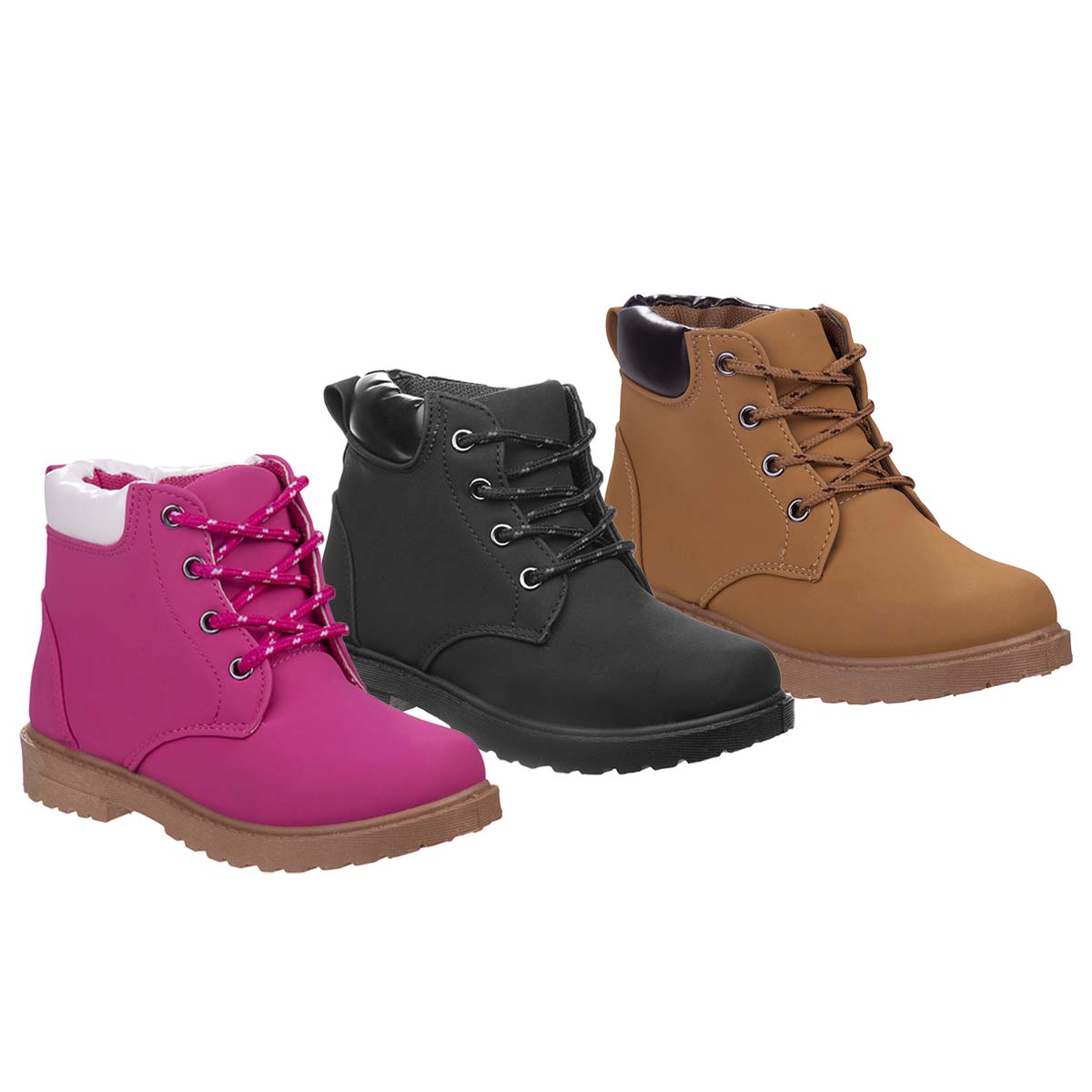 Josmo Kids' Unisex Outdoor Hiking Boots, Lace-Up Casual Adventure Boots for Everyday Wear (Little Kid/Big Kid)