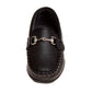 Josmo Boys' Slip-On Boat Shoes, Dressy Casual Loafers with Metal Accent for School and Formal Wear (Little Kid/Big Kids))