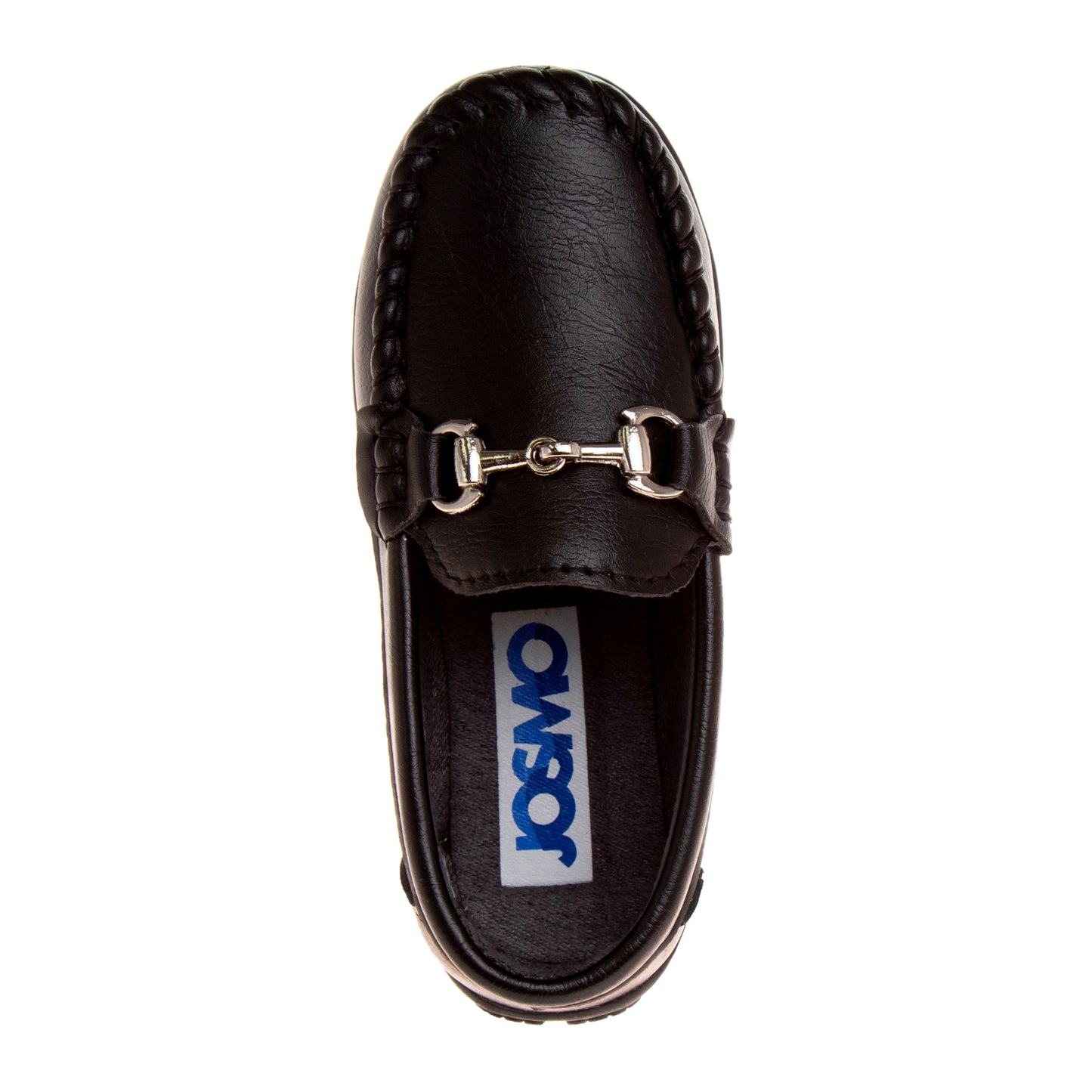 Josmo Boys' Slip-On Boat Shoes, Dressy Casual Loafers with Metal Accent for School and Formal Wear (Little Kid/Big Kids))