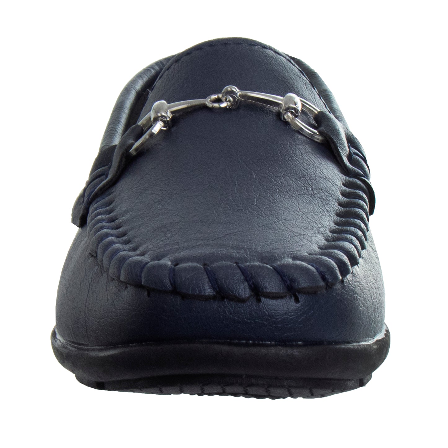 Josmo Boys' Slip-On Boat Shoes, Dressy Casual Loafers with Metal Accent for School and Formal Wear (Little Kid/Big Kids))