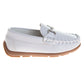 Josmo Boys' Slip-On Boat Shoes, Dressy Casual Loafers with Metal Accent for School and Formal Wear (Little Kid/Big Kids))