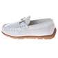 Josmo Boys' Slip-On Boat Shoes, Dressy Casual Loafers with Metal Accent for School and Formal Wear (Little Kid/Big Kids))