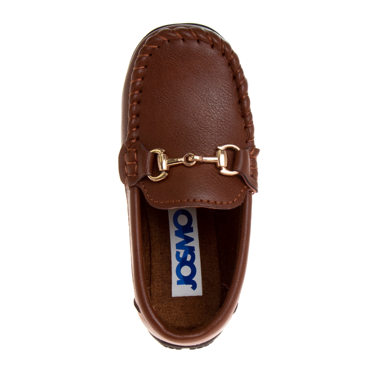 Josmo Boys' Slip-On Boat Shoes, Dressy Casual Loafers with Metal Accent for School and Formal Wear (Little Kid/Big Kids))