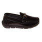 Josmo Boys' Slip-On Boat Shoes, Dressy Casual Loafers with Metal Accent for School and Formal Wear (Little Kid/Big Kids))