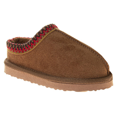 Josmo Kids' Cozy Slip-On House Slippers with Durable Indoor Outdoor Sole (Little Kids/Big Kids)