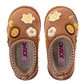 Josmo Emoji Patch SlipOn Slippers Girls  Fun Padded Cozy Velvet Texture Indoor Wear (Toddler)