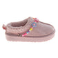 Josmo SlipOn Slippers Girls  Sparkly Pink Beaded Plush Cozy House Shoe (Toddler)