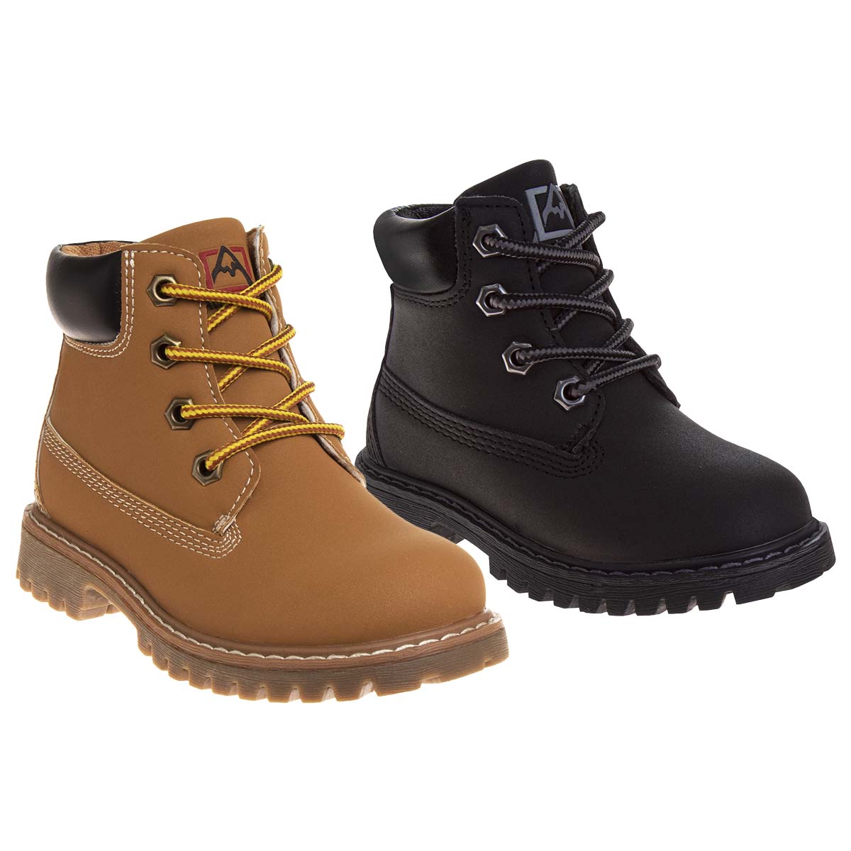 Avalanche Boys' Casual Lace-Up Boots, Rugged Everyday Ankle Boots for Outdoor Wear (Toddler/Little Kid)