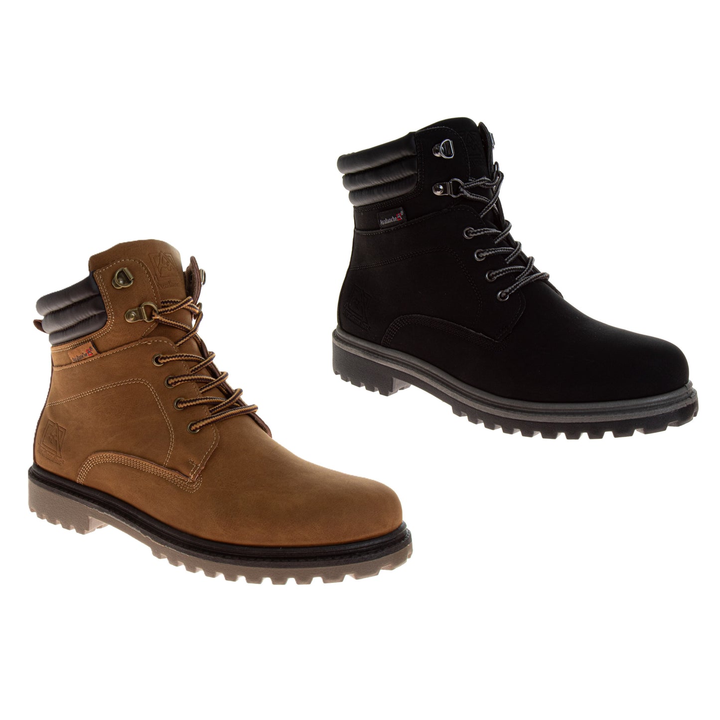 Avalanche Men’s Lace-Up Ankle Boots – Rugged Casual Outdoor Boots with Cushioned Sole