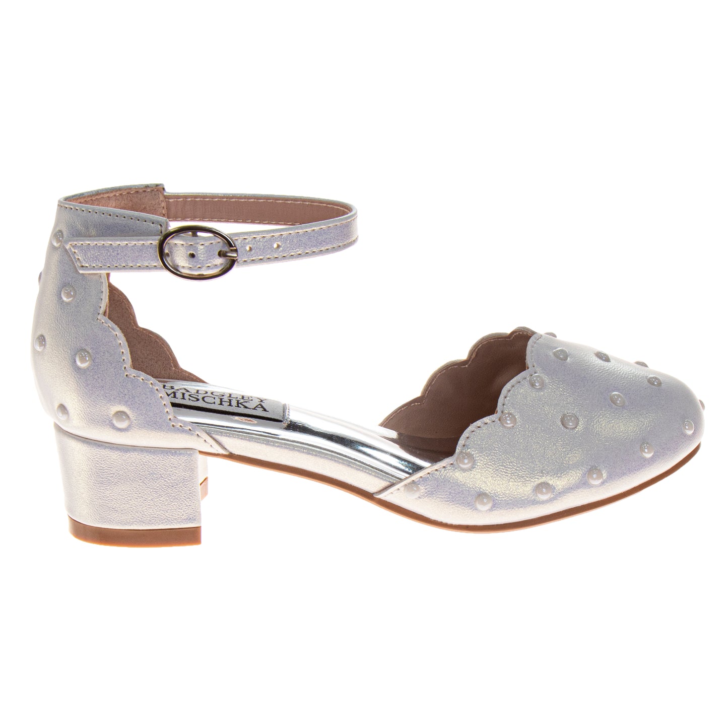 Badgley Mischka Ankle Strap Dress Shoes for Girls  Formal Comfort-Fit Special Occasion Style (Little Kids â€“ Big Kids)
