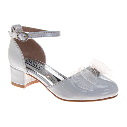 Badgley Mischka Ankle Strap Dress Shoes for Girls - Elegant Formal Special Occasion Style (Little Kids â€“ Big Kids)