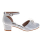 Badgley Mischka Ankle Strap Dress Shoes for Girls - Elegant Formal Special Occasion Style (Little Kids â€“ Big Kids)