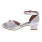 Badgley Mischka Ankle Strap Dress Shoes for Girls - Elegant Formal Special Occasion Style (Little Kids â€“ Big Kids)