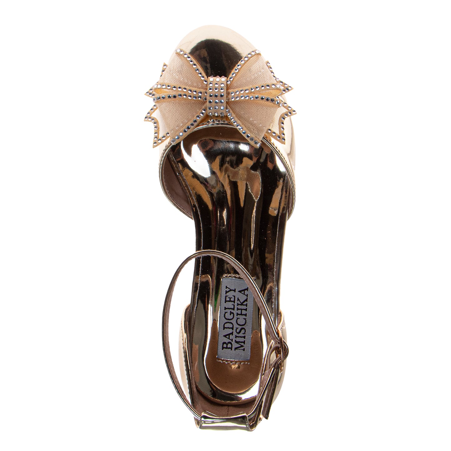 Badgley Mischka Girls Block Heel Dress Shoes with Embellished Bow (Little Kid–Big Kid)