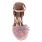 Badgley Mischka Girls Block Heel Dress Shoes with Embellished Bow (Little Kid–Big Kid)
