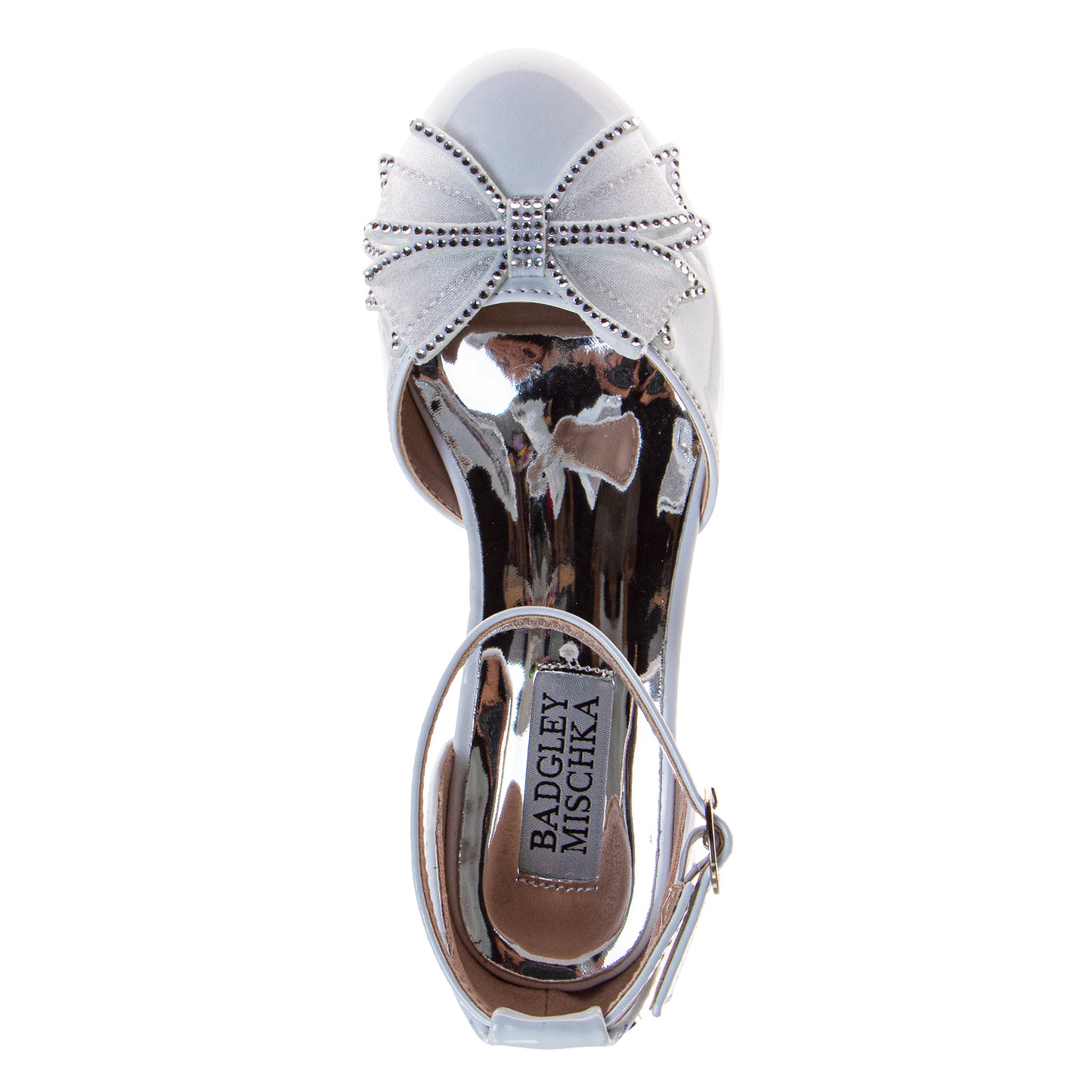 Badgley Mischka Girls Block Heel Dress Shoes with Embellished Bow (Little Kid–Big Kid)
