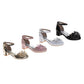 Badgley Mischka Girls Block Heel Dress Shoes with Embellished Bow (Little Kid–Big Kid)