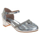 Badgley Mischka Low Heeled Dress Shoes Girls'  Elegant Stylish Formal Wear Comfort Heel Sparkle Detail (Little Kid / Big Kid)