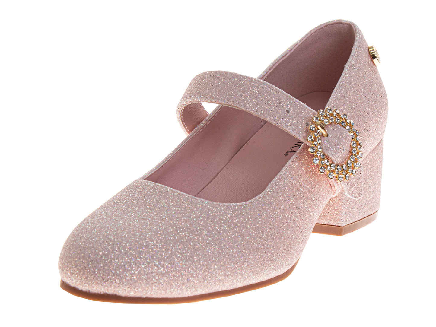 Badgley Mischka Dress Shoes for Girls - Classic Formal Dressy Comfortable Style (Little Kid / Big Kid)
