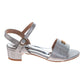 Badgley Mischka Dress Sandals for Girls  Rhinestone Ankle Strap Formal (Little Kids / Big Kids)