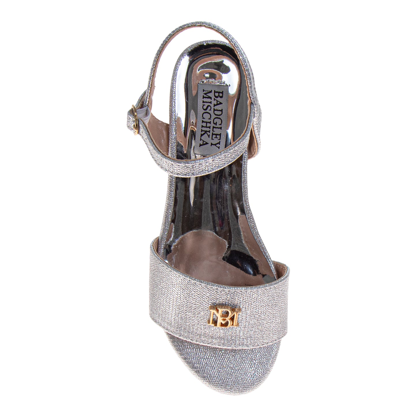 Badgley Mischka Dress Sandals for Girls  Rhinestone Ankle Strap Formal (Little Kids / Big Kids)