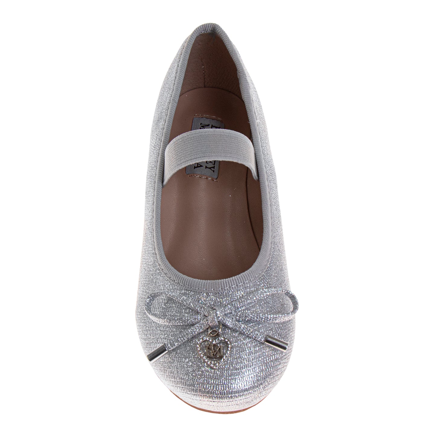 Badgley Mischka Dress Shoes for Girls Elegant Glitter Finish Classic Formal (Little Kids / Big Kids)