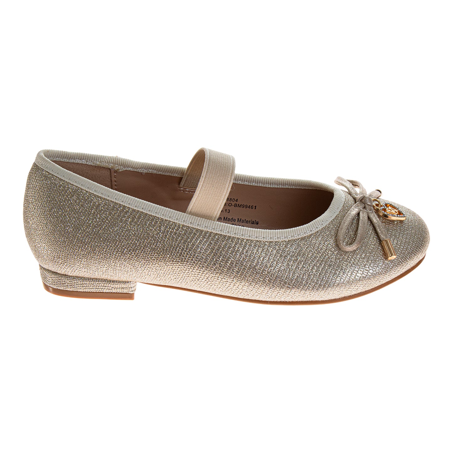 Badgley Mischka Dress Shoes for Girls Elegant Glitter Finish Classic Formal (Little Kids / Big Kids)
