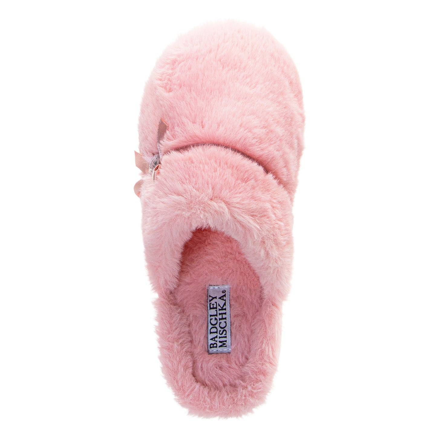 Badgley Mischka Slippers for Women - Classic Sparkling Brooch Comfortable Style (Adults)