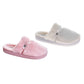 Badgley Mischka Slippers for Women - Classic Sparkling Brooch Comfortable Style (Adults)