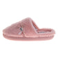 Badgley Mischka Slippers for Women - Classic Sparkling Brooch Comfortable Style (Adults)