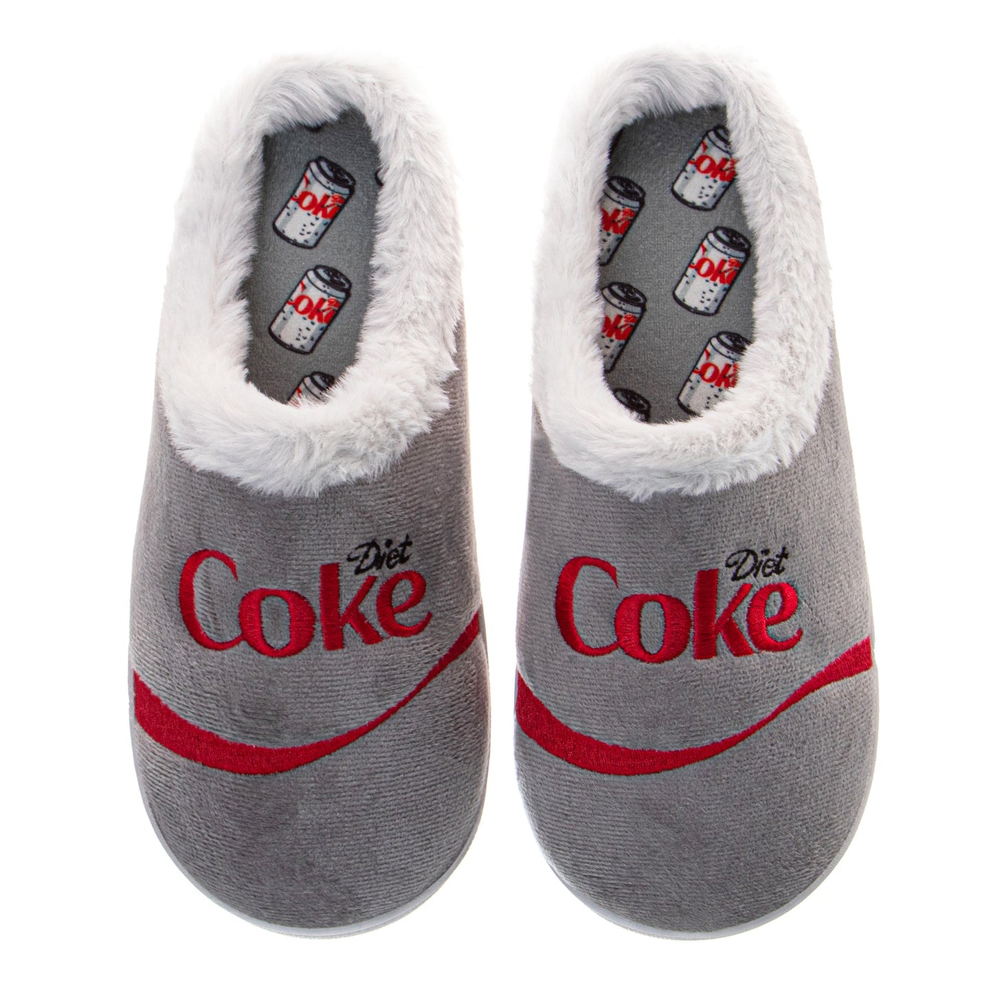CocaCola COKE Logo Casual Slippers for Men  Cozy SoftLined Warm Indoor Comfort Shoes (Adult)