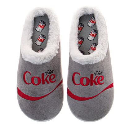 CocaCola COKE Logo Casual Slippers for Men  Cozy SoftLined Warm Indoor Comfort Shoes (Adult)