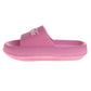 CocaCola Pink Script Casual Slides for Women  Stylish Comfortable Beach Pool Summer Sandals (Adult)