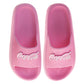 CocaCola Pink Script Casual Slides for Women  Stylish Comfortable Beach Pool Summer Sandals (Adult)