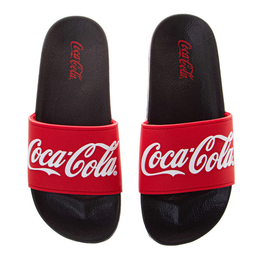 CocaCola Classic Logo Casual Sandals for Men  Cozy SoftLined Indoor Relaxation Footwear (Adult)